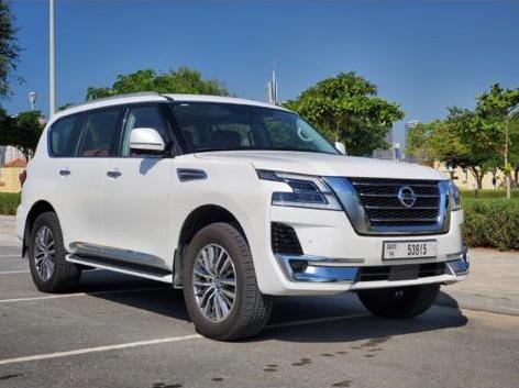 Nissan Patrol Platinum WHITE 2020 rental dubai