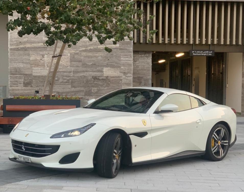 Ferrari Portofino Convertible  WHITE 2020 rental dubai