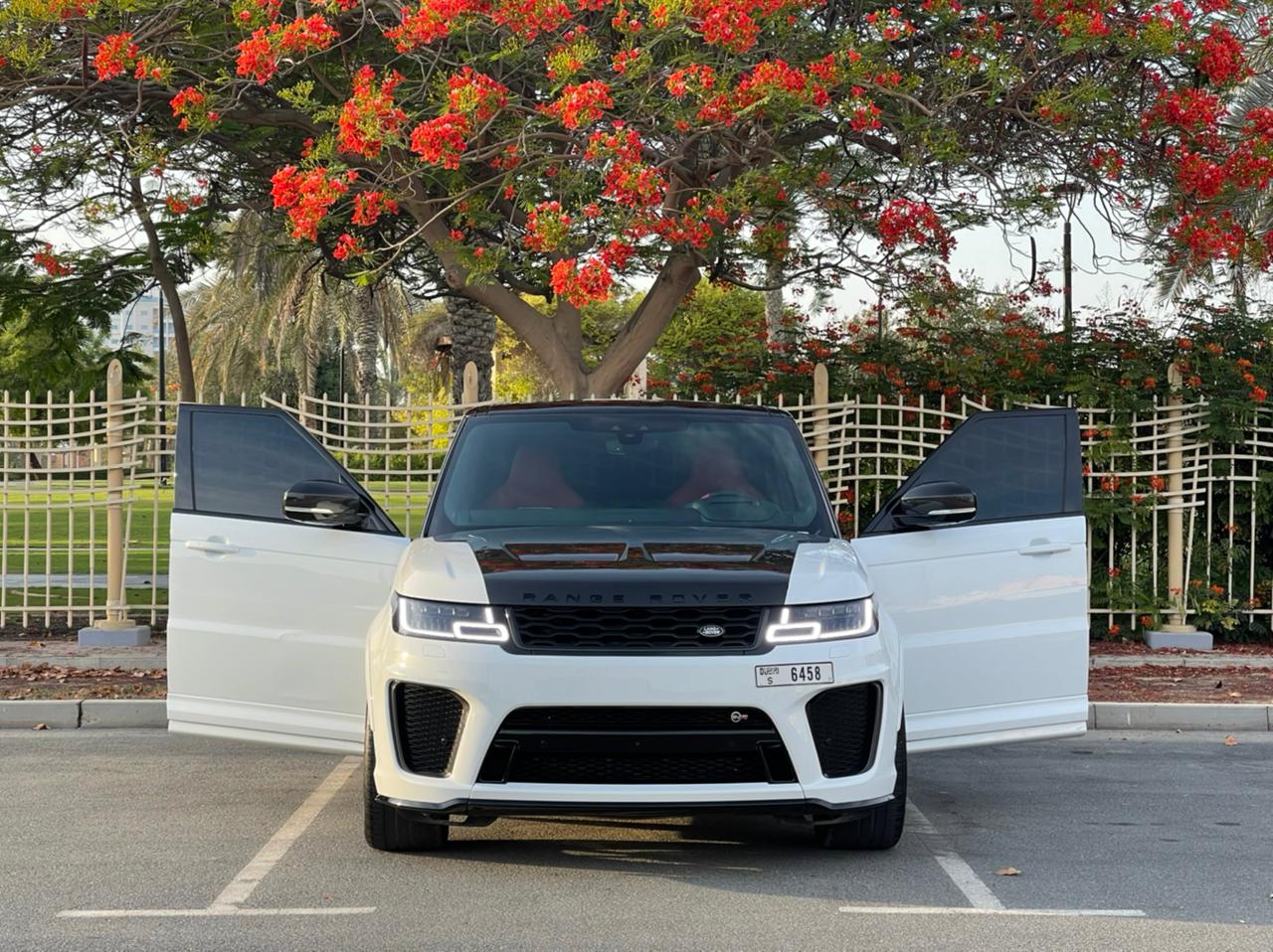 Range Rover SVR  WHITE 2021 rental dubai
