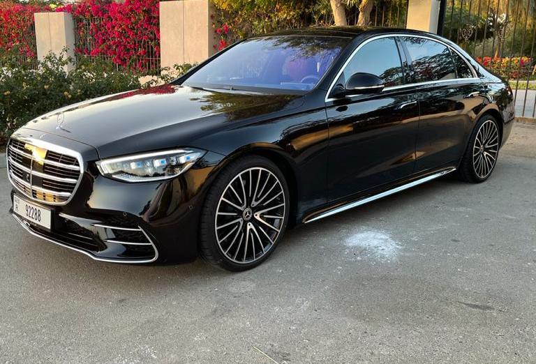 Mercedes S550 BLACK 2022 rental dubai