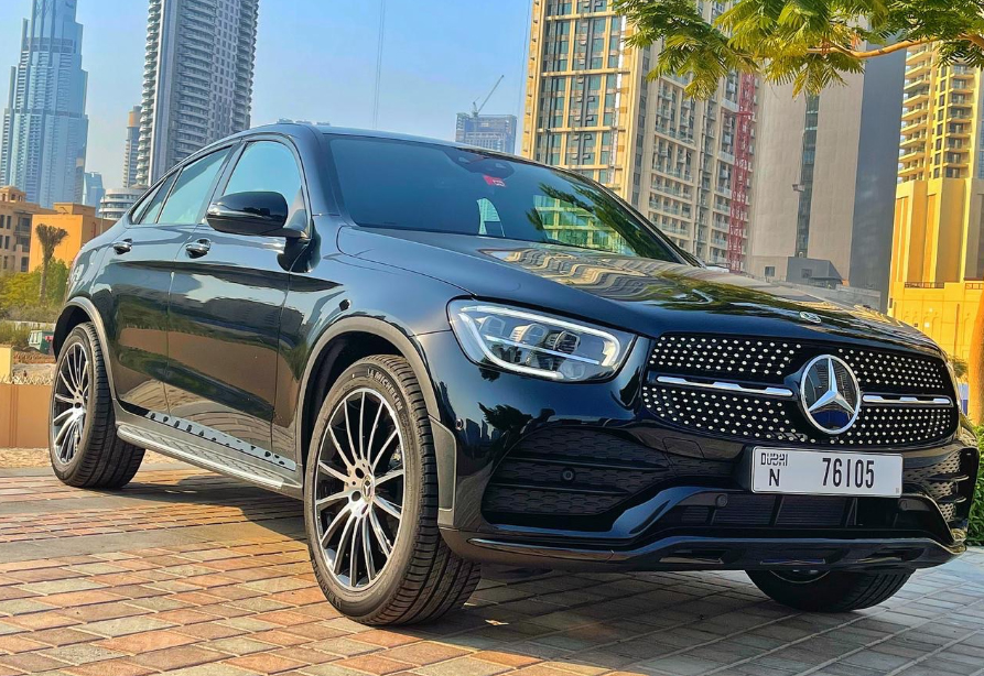 Mercedes GLC200 Coupe BLACK 2021 rental dubai