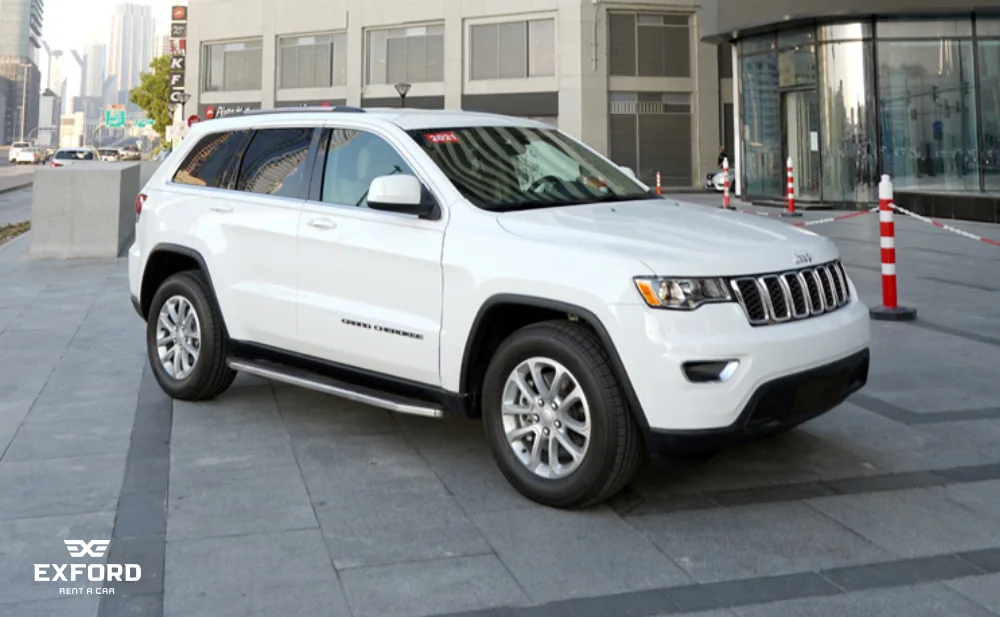 Jeep Grand Cherokee WHITE 2021 rental dubai