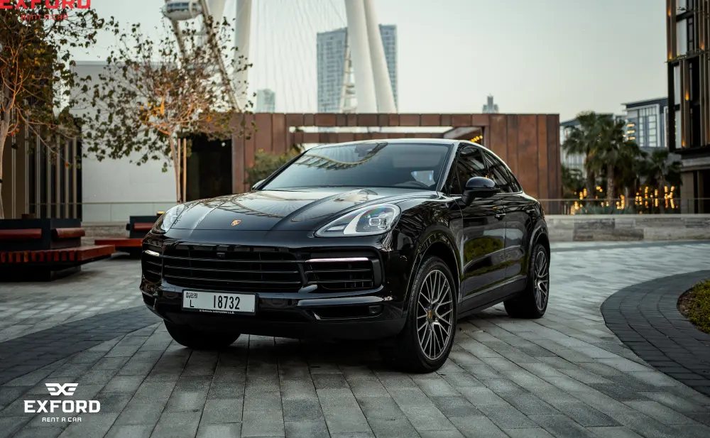 Porsche Cayenne Copue BLACK 2022 rental dubai