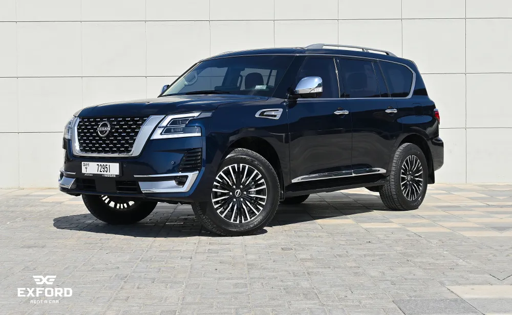 Nissan Patrol Platinum BLUE 2022 rental dubai