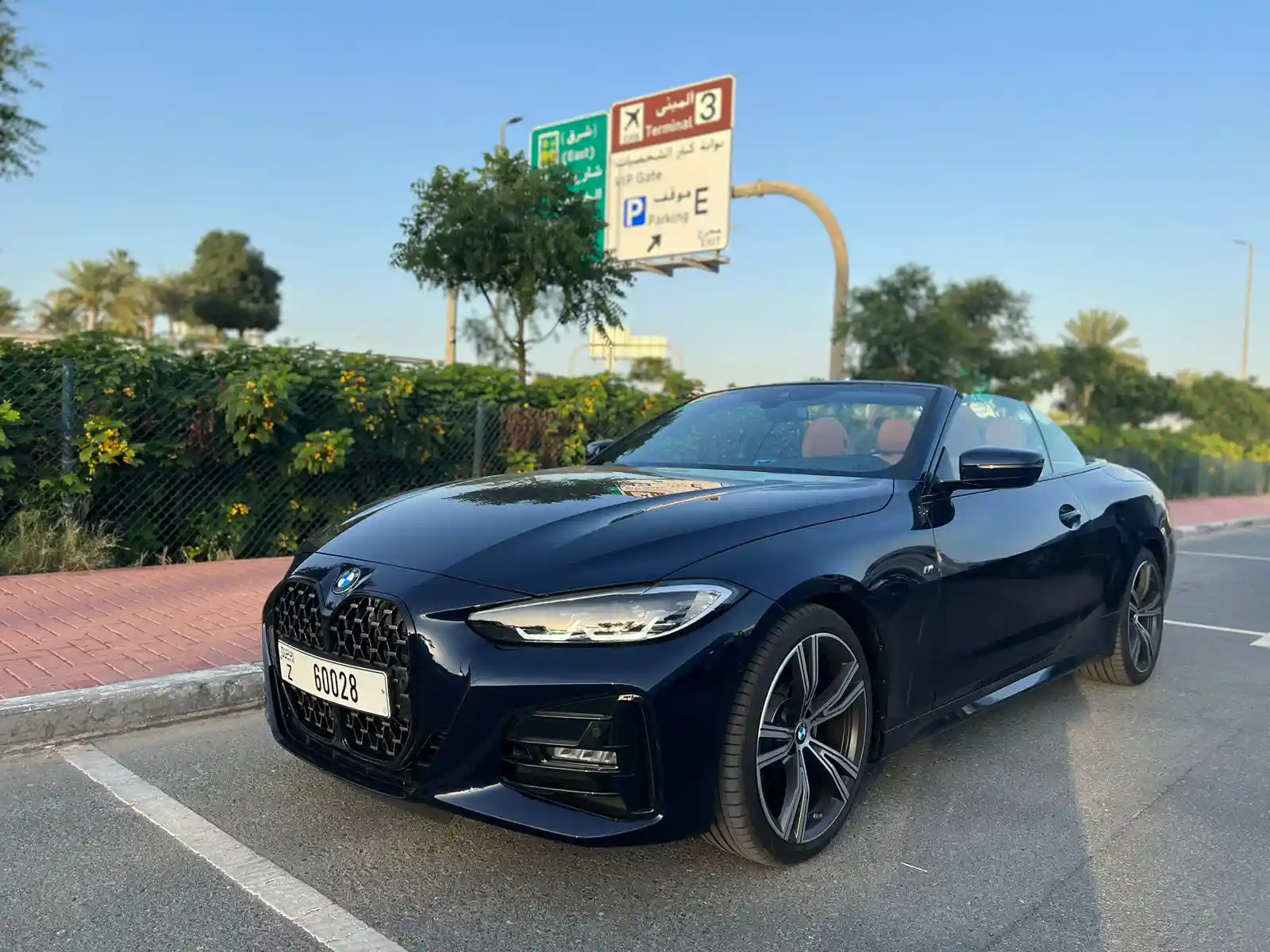 BMW 430 convertible BLACK 2023 rental dubai