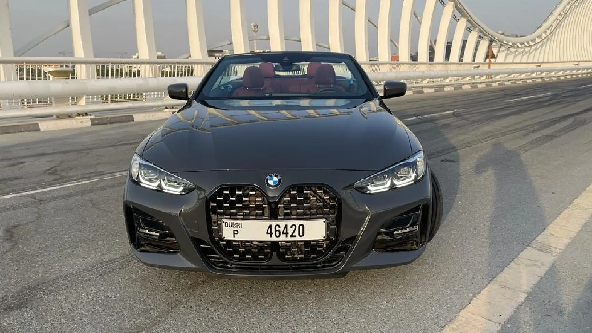 BMW 420i Convertible GREY 2024 rental dubai