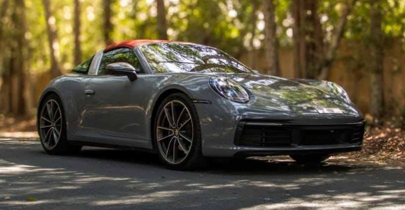 hire Porsche 911 Carrera Cabriolet Grey Free delivery in dubai