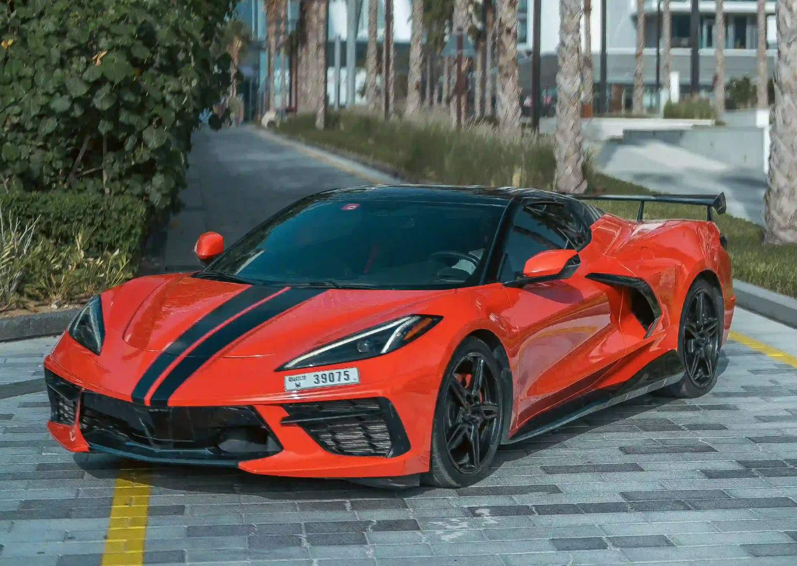 Chevrolet Corvette C8 Cabriolet Red  2021 rental dubai