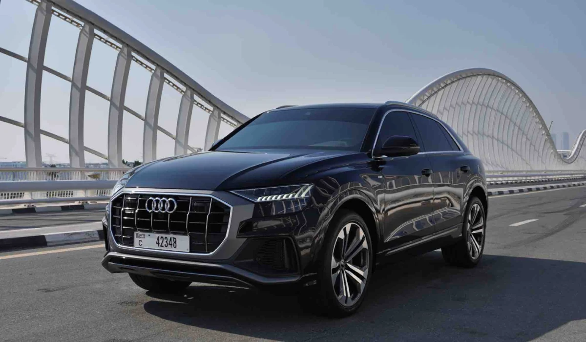Audi Q8 BLACK 2022 rental dubai