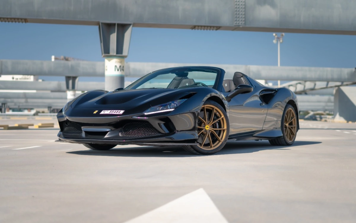 ferrari F8 Tributo spyder BLACK 2022 rental dubai