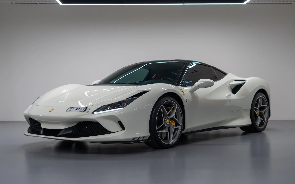 Ferrari F8 WHITE 2022 rental dubai